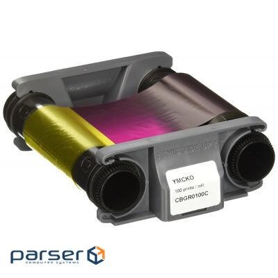 Ріббон Evolis до принтера Badgy100, Badgy200, YMCKO, 100 відбитків (CBGR0100C)