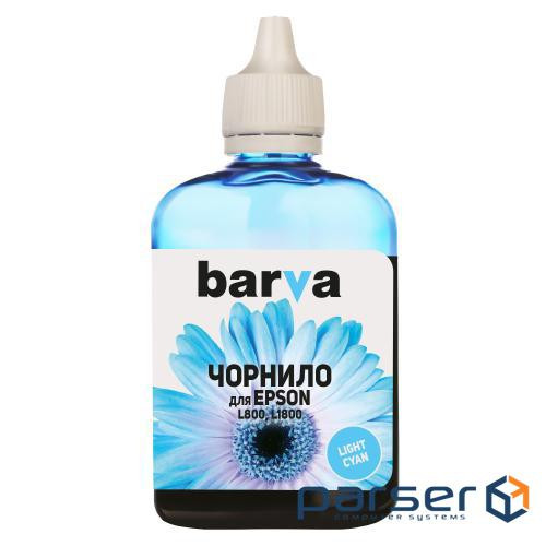 Чорнило Barva Epson L800, L805, L810, L850, L1800, Light Cyan, 90 мл (I-BAR-E-L800-090-LC)