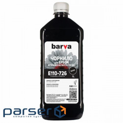Чорнило Barva EPSON M1100 / M3170 (110) BLACK 1л Pigm. (E110-726)