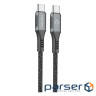 Дата кабель USB-C to USB-C 1.2m CBGPD60WTT1 60W grey Intaleo (1283126518096)