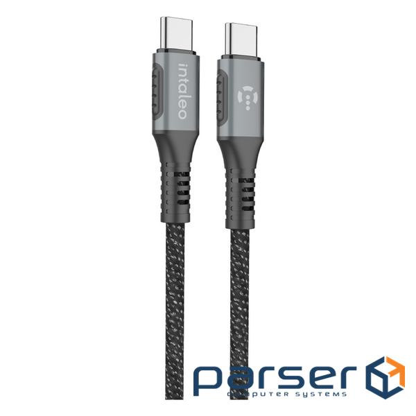 Дата кабель USB-C to USB-C 1.2m CBGPD60WTT1 60W grey Intaleo (1283126518096)