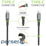 Дата кабель USB-C to USB-C 1.2m CBGPD60WTT1 60W grey Intaleo (1283126518096)