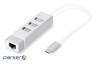Концентратор-адаптер DIGITUS USB Type-C,3xUSB+Fast Ethernet (DA-70253)