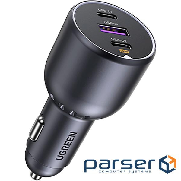 Зарядний пристрій Ugreen 3xUSB 130W (2xUSB-C+USB-A) QC3.0 (EC705) (35025)