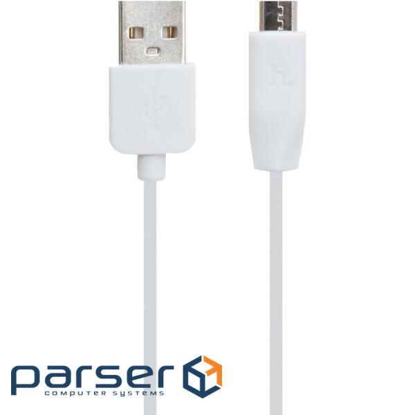 Кабель HOCO X1 Rapid USB-A to Micro-USB 1м White (6957531032038)
