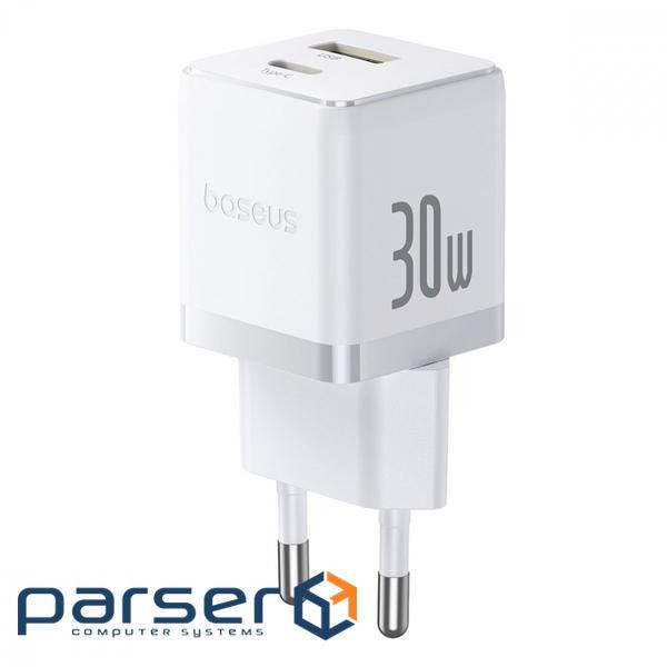 Wall Charger Baseus Palm Fast Charger Type-C+USB 30W (With Cable Type-C to Type-C (P1011160A213-01)