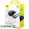 Wall Charger Baseus Palm Fast Charger Type-C+USB 30W (With Cable Type-C to Type-C (P1011160A213-01)