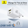 Wall Charger Baseus Palm Fast Charger Type-C+USB 30W (With Cable Type-C to Type-C (P1011160A213-01)