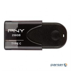 PNY Flash Drive P-FD256TBAT4TC31-GE 256GB Elite Type-C USB Type-C 3.1 Gen 1 Retail