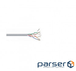 UTP Cat-5e Fibrain PVC cable (per meter), gray (XE100.101)