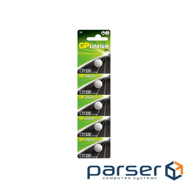 Батарейка Gp CR 1220 Lithium 3.0V*1 (відривається) ) (CR1220-7U5 / 4891199001345)