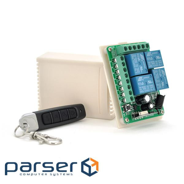 4-х смуговий бездротовий пульт дистанційного керування, DC12V, 315MHZ / (YT-RC315 / 315MHZ / 433MHZ)