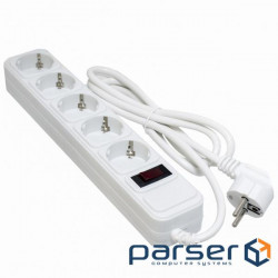 Сетевой фильтр питания PATRON 3m (SP-1053W), 5 розеток White (EXT-PN-SP-1053W)