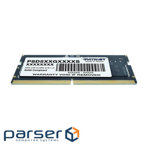 Модуль пам'яті PATRIOT Signature Line SO-DIMM DDR5 5600MHz 32GB (PSD532G56002S)
