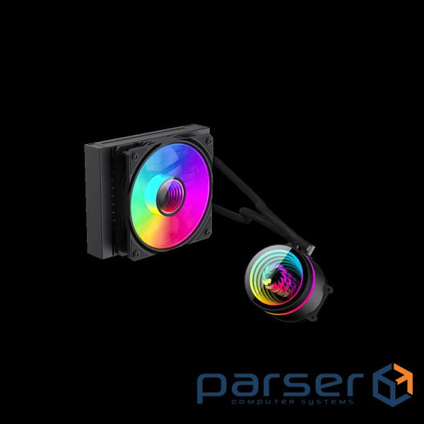 Процесорний кулер 62.82 CFM, 1.89mmH20, 26.9dBA, 8 00-2000RPM ,water pump: RPM 2300 (Iceburg 120 BK)