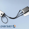 Кабель Proove Hydra 3 in1 Type-C + Micro USB + Lightning (1m) black (CCHY15012101)
