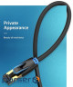 Patch cord Vention CAT 8 SFTP Ethernet, 1.5 m, Black (IKABG)