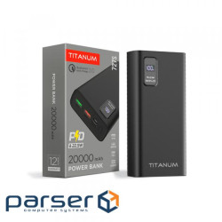 Повербанк TITANUM 727S 20000mAh 22.5W Black (TPB-727S-B)