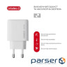 Зарядний пристрій Intaleo 65W GAN 2USB-C PD+USB-A QC 3.0 white (1283126559525)