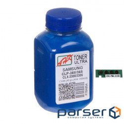 Тонер Samsung CLP-360/365/CLX-3300, 40г, 1K Cyan AHK (1505414)