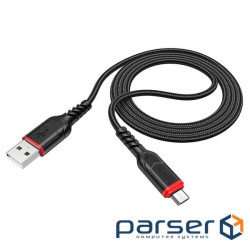 Кабель Hoco X59, Micro-USB, 2.4A, Black, довжина 1м, BOX (Hoco X59MB)