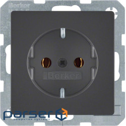 Розетка з з/к, 16А/250В, антрацит, Q.х (47436086)