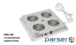 Блок вентиляторів покрівлі ZPAS PWD-4W, DP200A, з терморегулятором, 230В, сірий (W-0200-06-04-011)