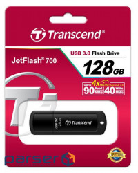 USB флеш накопичувач 128Gb Transcend JetFlash 700 Black (TS128GJF700)