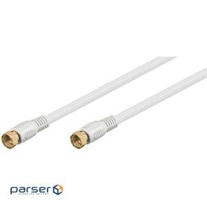 Кабель Goobay SAT RF:F M/ M 1.5m,75 Ohm 2xShielded D=5.3mm Gold,HQ (75.06.7290-80)