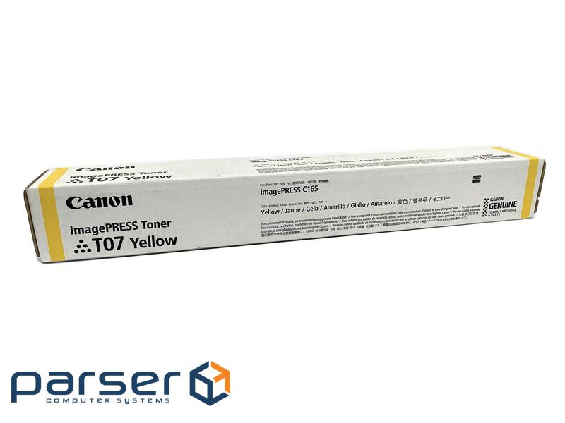 Тонер-картридж Canon T07 Toner Yellow (3644C001AA)