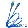 Кабель Dengos USB-USB Type-C 1м Blue (NTK-TC-LP-BLUE)