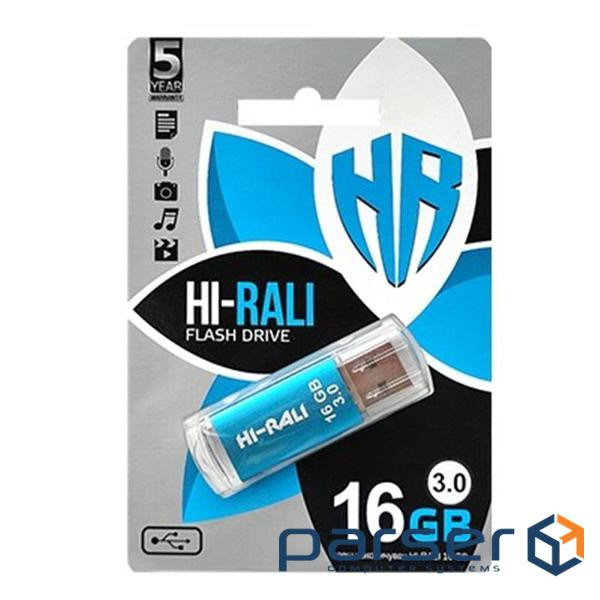 Флеш-накопичувач USB3.0 16GB Hi-Rali Rocket Series Blue (HI-16GB3VCBL)