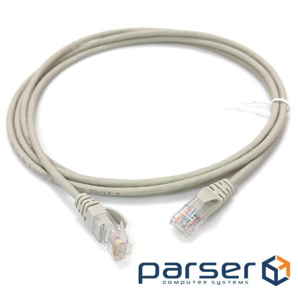 Патч-корд кат. 5е, 26AWG Slim, D4мм, RJ45-RJ45, сірий, 3 м, U/UTP, LSZH, Corning (UU008073999) , U/UTP, LSZH, Corning (UU008073999)