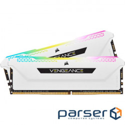 Модуль пам'яті CORSAIR Vengeance RGB Pro SL White DDR4 3600MHz 16GB Kit 2x8GB (CMH16GX4M2D3600C18W)
