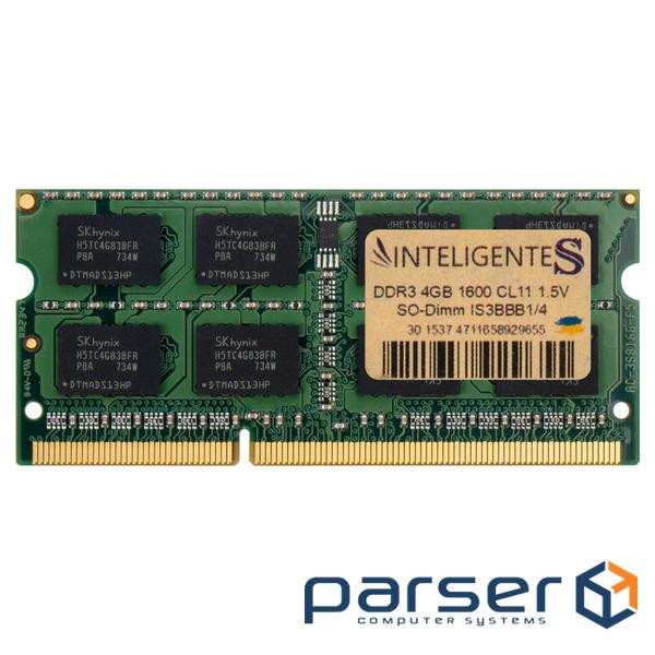 Модуль пам'яті для ноутбука SoDIMM DDR3 4GB 1600 MHz INTELIGENTES (IS3BBB1/4)