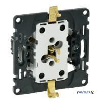 Подвійна розетка Legrand Schuko 16А 250В з шторками, автоматичні клеми Valena IN "MATIC (753031)