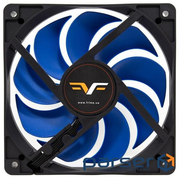 Fan 120mm, Frime 120x120x25mm 4Pin+Molex 2000rpm FD Bearing Black/Blue (FBF120HB20PWM)
