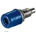 Socket FreeEnd-Banana,/F with 2 nuts Blue, blue (75.01.1732-1)