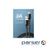 Дата кабель USB 2.0 AM to USB-C 0.25m 3A US287 black Ugreen (60114)