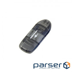 Кардрідер STLab зовнішній USB2.0 для SD / MMC / RS-MMC карт пластик чорний кардрідер зовн (U-371 black)
