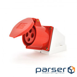 Attached cable socket SF-124, 4 contacts, 3P + E, 32A , 380V, IP44