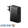 Мережевий зарядний пристрій Baseus GaN5 Pro 3 порти, USB + Type-C 140W Чорний (CCGP100201)