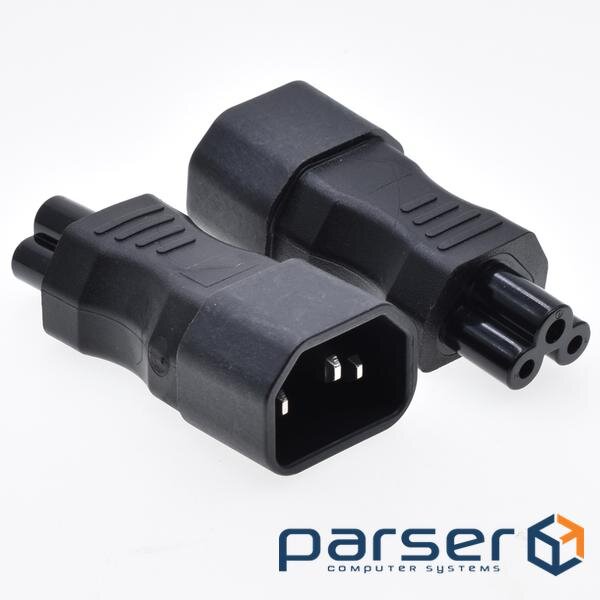 Перехідник живлення Lucom IEC(C14)-(C5)Mikimaus M/M (адаптер ) (62.09.8142-1)