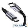 Дата кабель USB-C to USB-C 1.5m 100W US316 Space Gray Ugreen (70428)