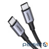 Дата кабель USB-C to USB-C 1.5m 100W US316 Space Gray Ugreen (70428)