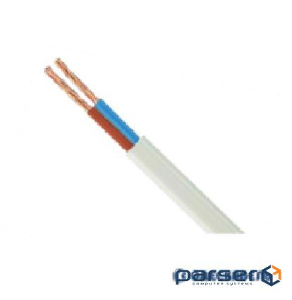 Кабель Одескабель ШВВПн 2х0,5 ціна за метр (бух.500м) білий (8201 500м)