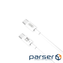 Кабель Type-C to Type-C (male to male) XO-NB-Q190A, Підтримка SIC, QC3.0, PD до 60Вт, 480Mbps, довжи
