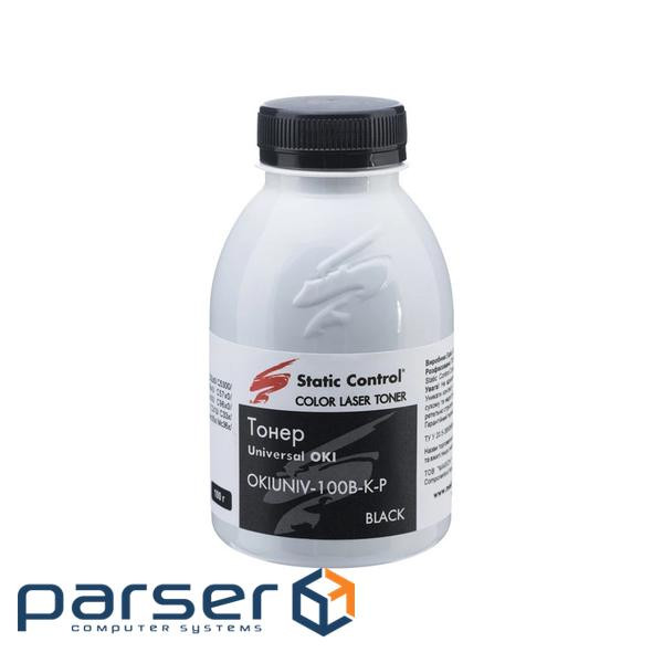 Тонер OKI Universal Okidata 3 Glossy 100г black фасовка Static Control (OKIUNIV3-100B-K-P)