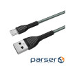 Дата кабель USB 2.0 AM to Type-C 1.0m ColorWay (CW-CBUC041-GR)