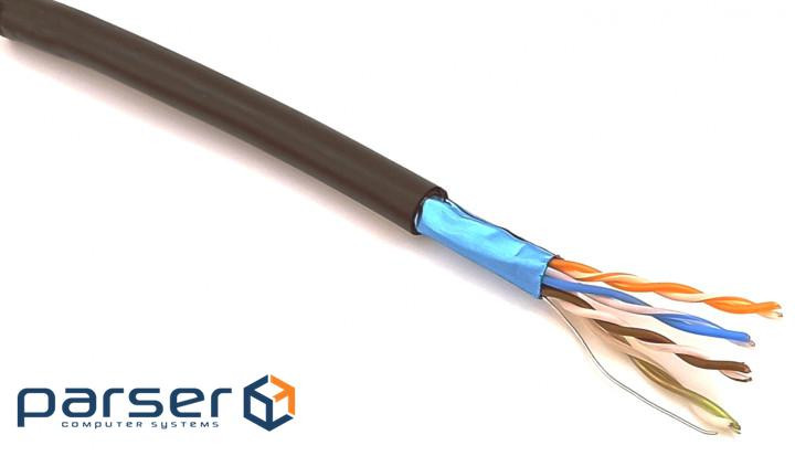 FTP cable cat.5e, PE, 4 pairs, 4x2x0.50, 305m, black DC 4500